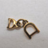 Authentic Christian Dior Chain Bracelet Gold Tone CD Junk 0399K