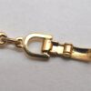 Authentic Christian Dior Chain Bracelet Gold Tone CD Junk 0399K