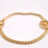Authentic Christian Dior Chain Rhinestone Bracelet Gold Tone CD 0539J