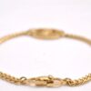 Authentic Christian Dior Chain Rhinestone Bracelet Gold Tone CD 0539J