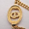 Authentic Christian Dior Chain Rhinestone Bracelet Gold Tone CD 0539J
