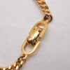 Authentic Christian Dior Chain Rhinestone Bracelet Gold Tone CD 0539J