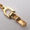 Authentic Christian Dior Chain Rhinestone Bracelet Gold Tone CD 0539J