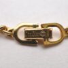 Authentic Christian Dior Chain Rhinestone Bracelet Gold Tone CD 0539J