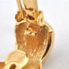 Authentic Christian Dior Rhinestone Clip-On Earrings Gold Plating CD 1380G