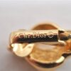 Authentic Christian Dior Rhinestone Clip-On Earrings Gold Plating CD 1405G
