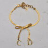 Authentic Christian Dior Vintage Chain Bracelet Gold Tone CD 3980I