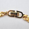 Authentic Christian Dior Chain Bracelet Rhinestone Gold Tone CD 3982K