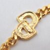 Authentic Christian Dior Chain Bracelet Rhinestone Gold Tone CD 3982K