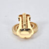 Authentic Christian Dior Clip-On Earrings Rhinestone Gold Plated CD 4346K