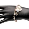 Chanel 21A Coco Neige Pearl Heart and CC Charm Bracelet