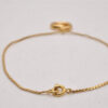 Authentic Christian Dior Vintage Chain Bracelet Gold Tone CD 8205I