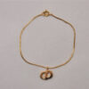 Authentic Christian Dior Vintage Chain Bracelet Gold Tone CD 8205I