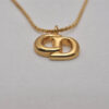 Authentic Christian Dior Vintage Chain Bracelet Gold Tone CD 8205I