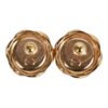 Chanel Gold CC Sunburst Stud Earrings