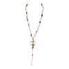 Chanel Layered Pearl, Gripoix, and Strass Gold Metal Fish Head Logo Necklace